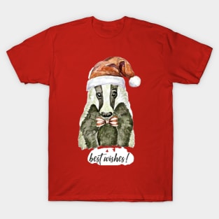 Best Wishes (Santa Skunk) T-Shirt